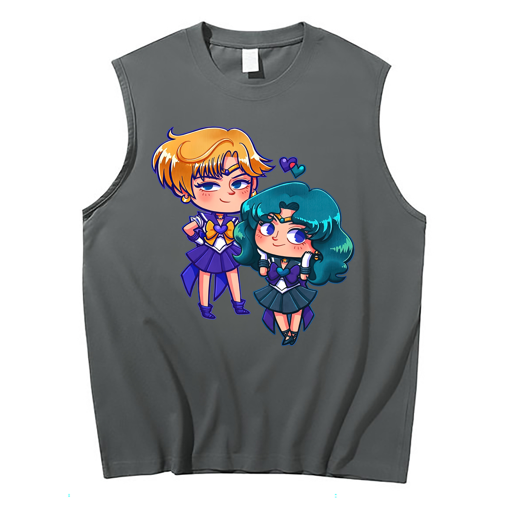 （画像用） 美少女戦士セーラームーン 天王はるか Sailor Moon Tenoh Haruka コットン100％タンクトップ（フロントプリント）